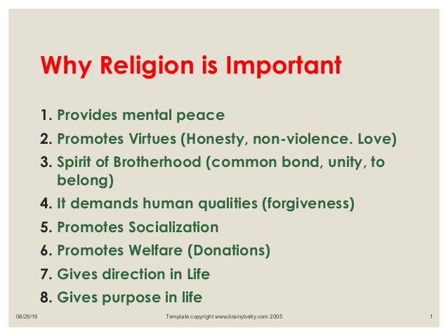 The Importance Of Religions