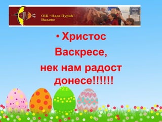 • Христос
Васкресе,
нек нам радост
донесе!!!!!!
 