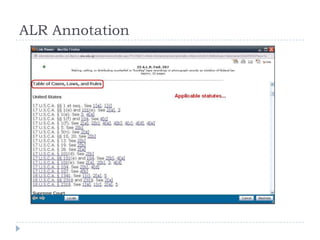 ALR Annotation
 