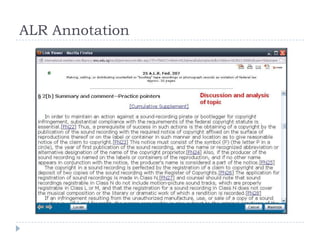 ALR Annotation
 