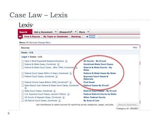 Case Law – Lexis
 