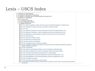 Lexis – USCS Index
 