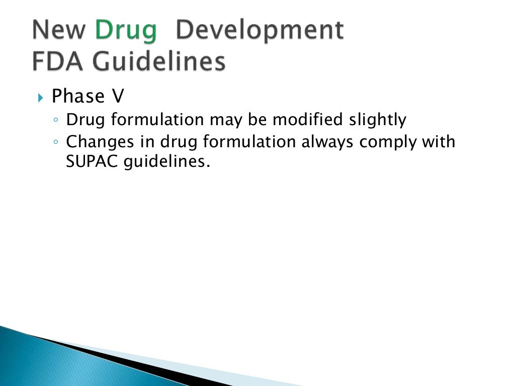 FDA Guidelines For Drug Development Approval
