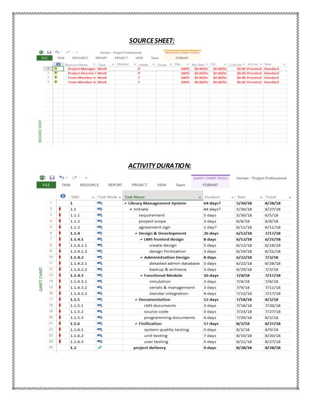 Gantt Chart Network Diagram