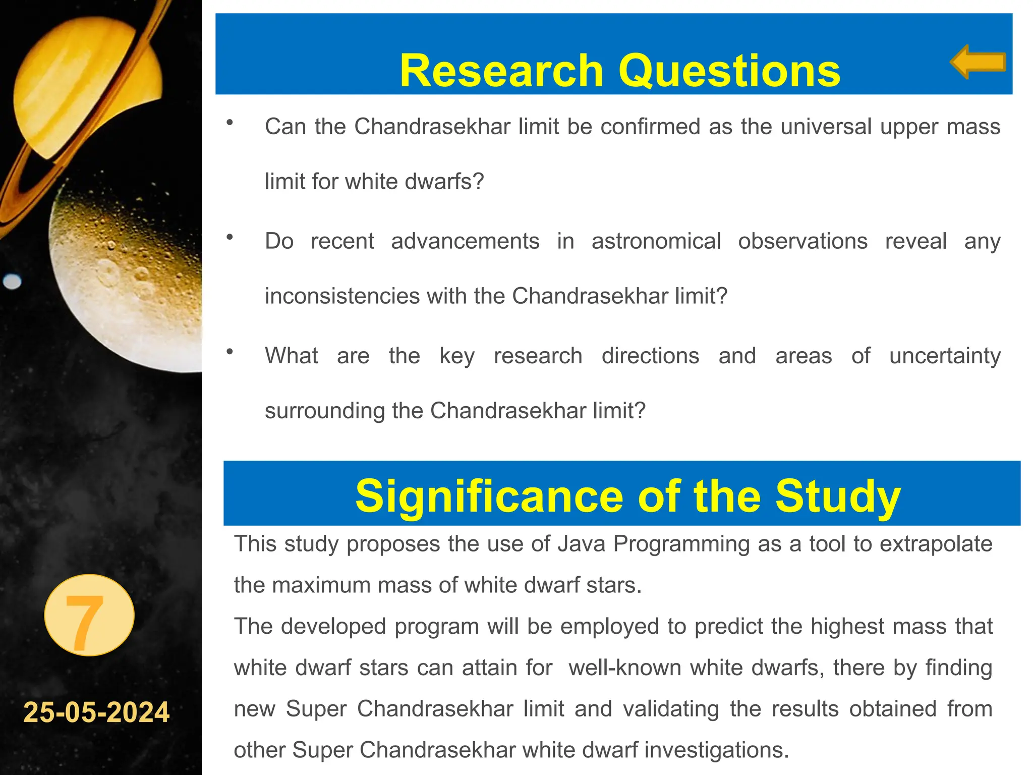 EXTRAPOLATION OF MAXIMUM MASS OF WHITE DWARFS.pptx