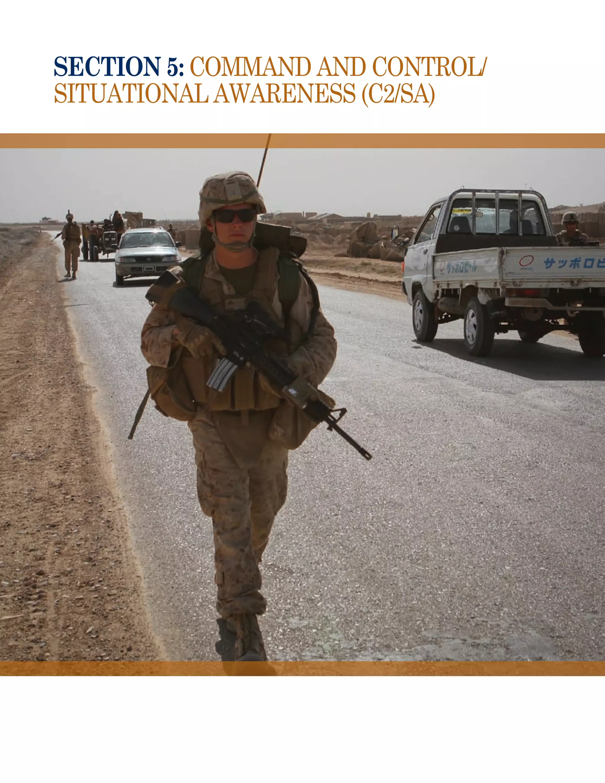 Section 5: Command and Control/
Situational Awareness (C2/SA)
 