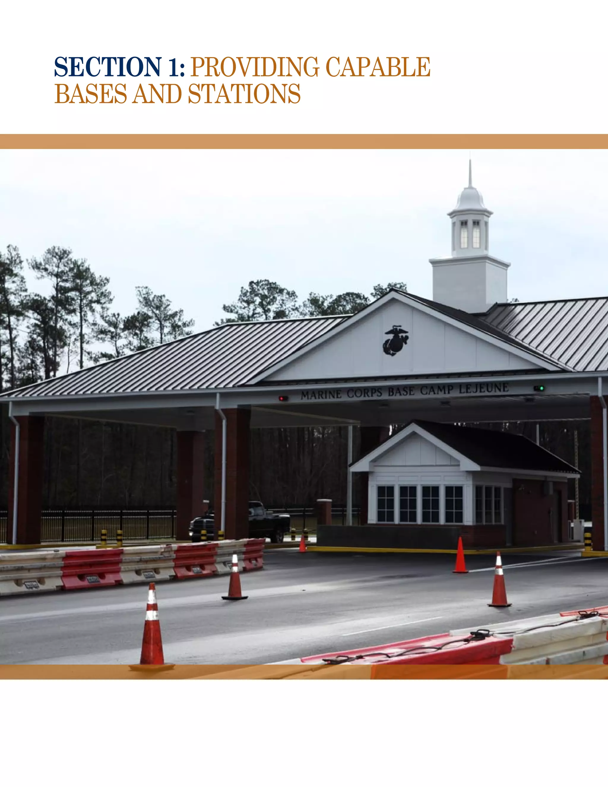 section 1: Providing Capable
Bases and Stations
 