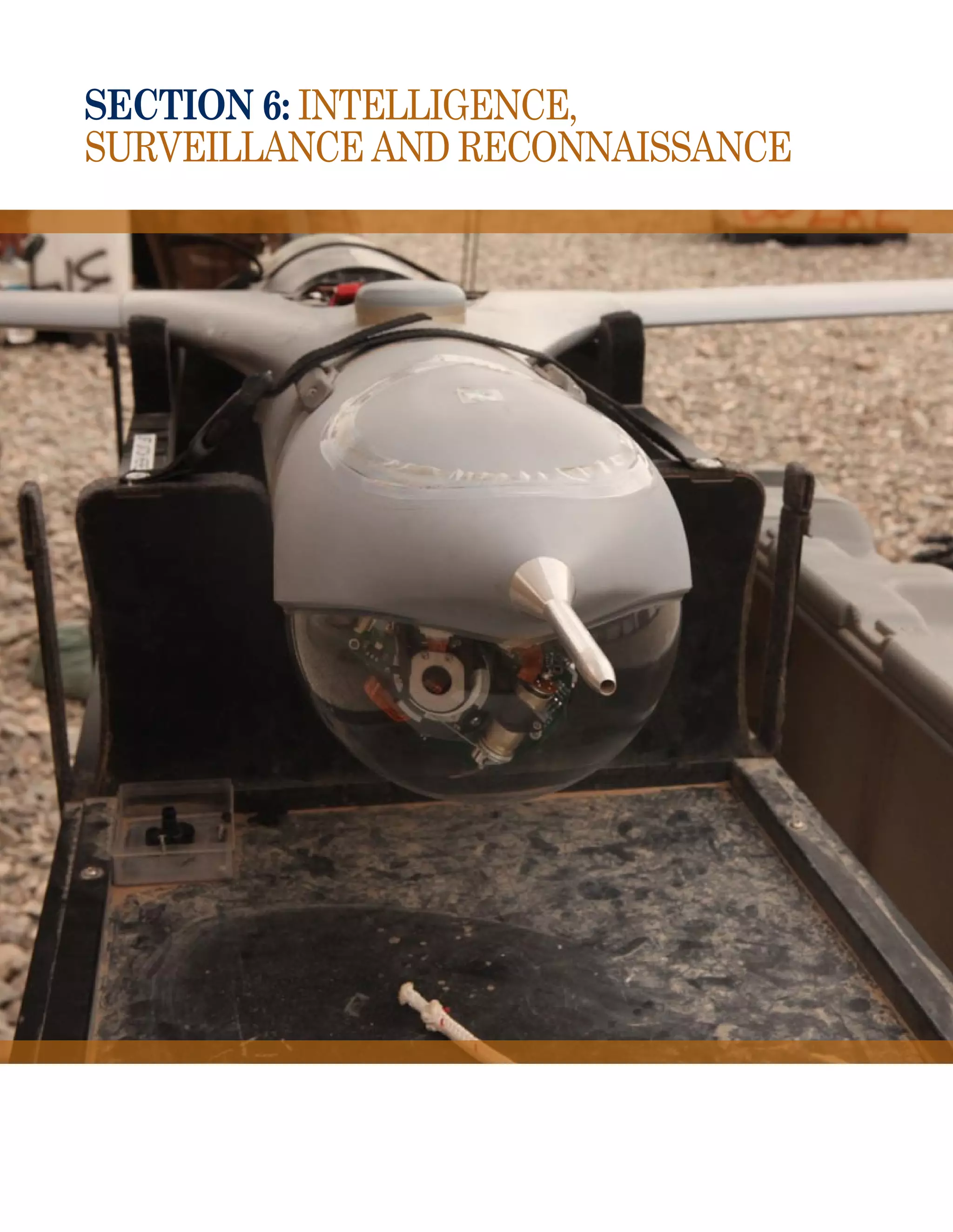 section 6: Intelligence,
Surveillance and Reconnaissance
 