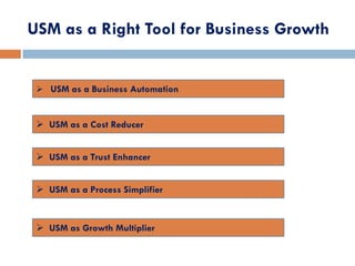 USM ERP- Unified SME Manager Overview | PDF