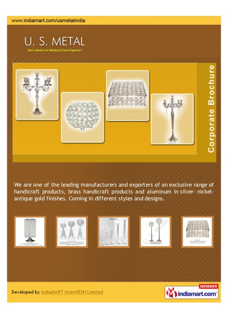 U.S. Metal, Moradabad, Metal Handicrafts