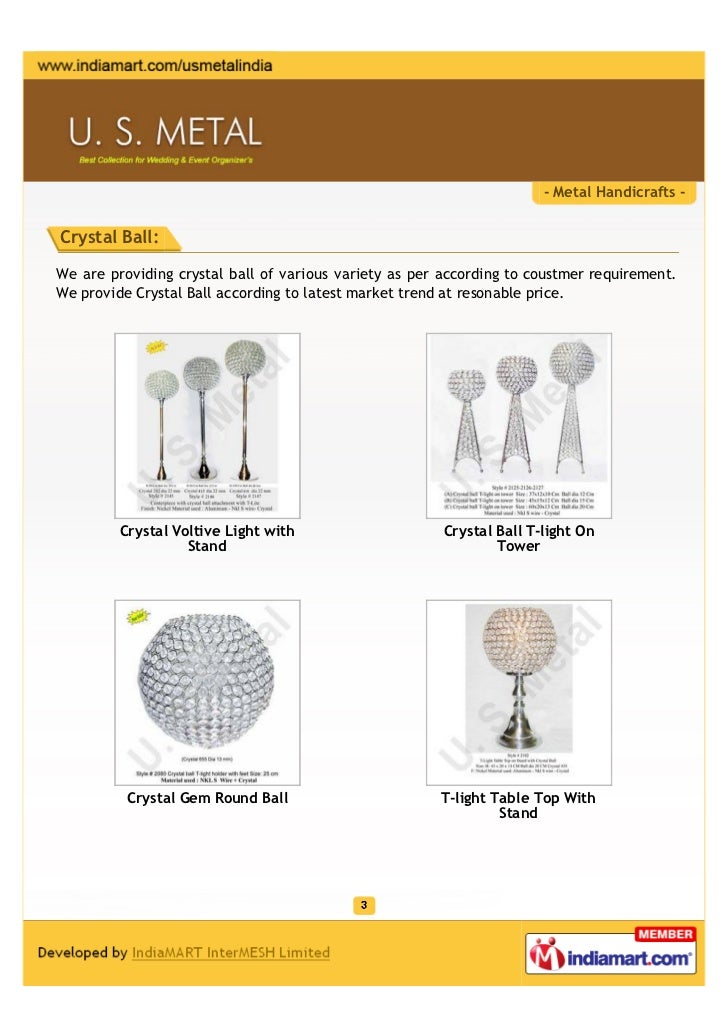 U.S. Metal, Moradabad, Metal Handicrafts