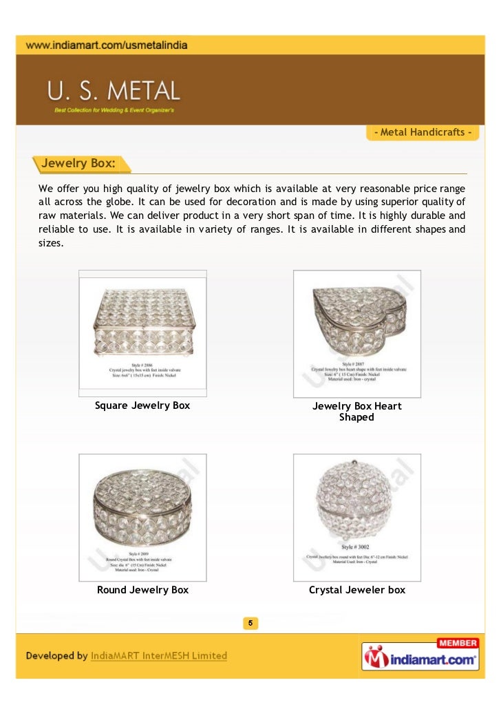 U.S. Metal, Moradabad, Metal Handicrafts