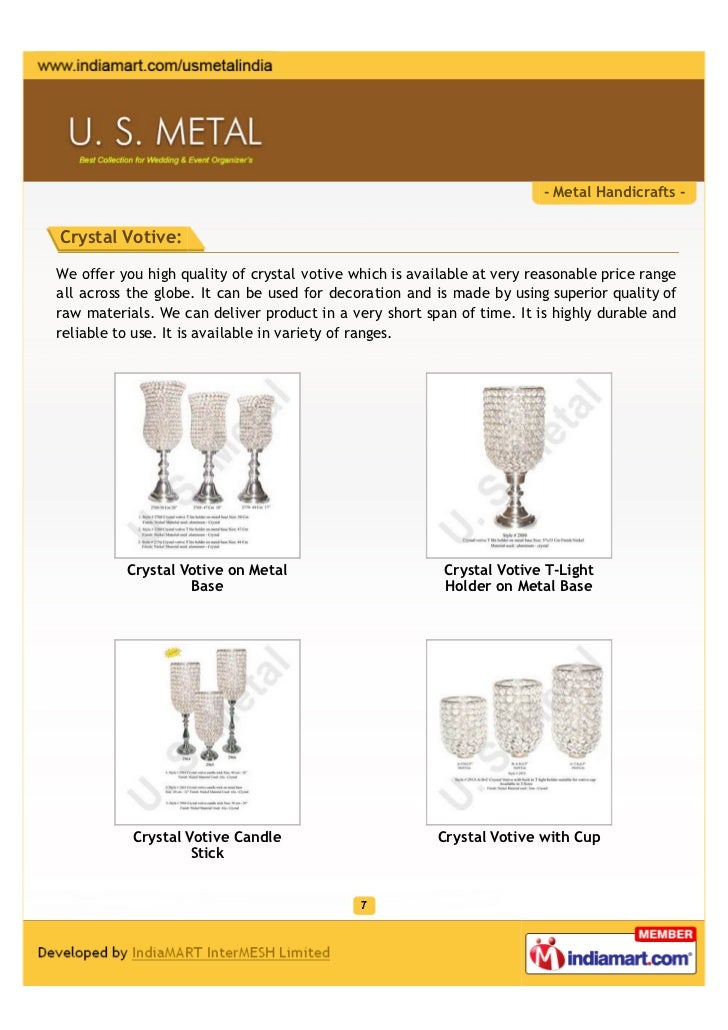 U.S. Metal, Moradabad, Metal Handicrafts