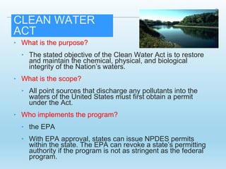 Us military exemptions from environmental permitting and regulation | PPTX