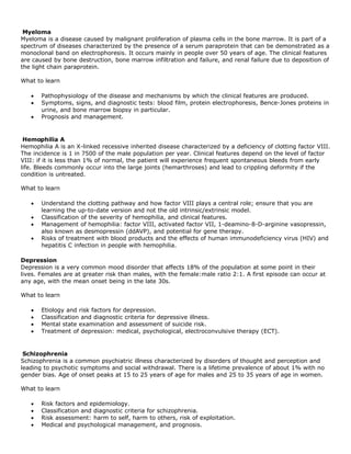 Top 100 Diseases USMLE