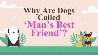 Why Are Dogs
Called
‘Man’s Best
Friend’?
 