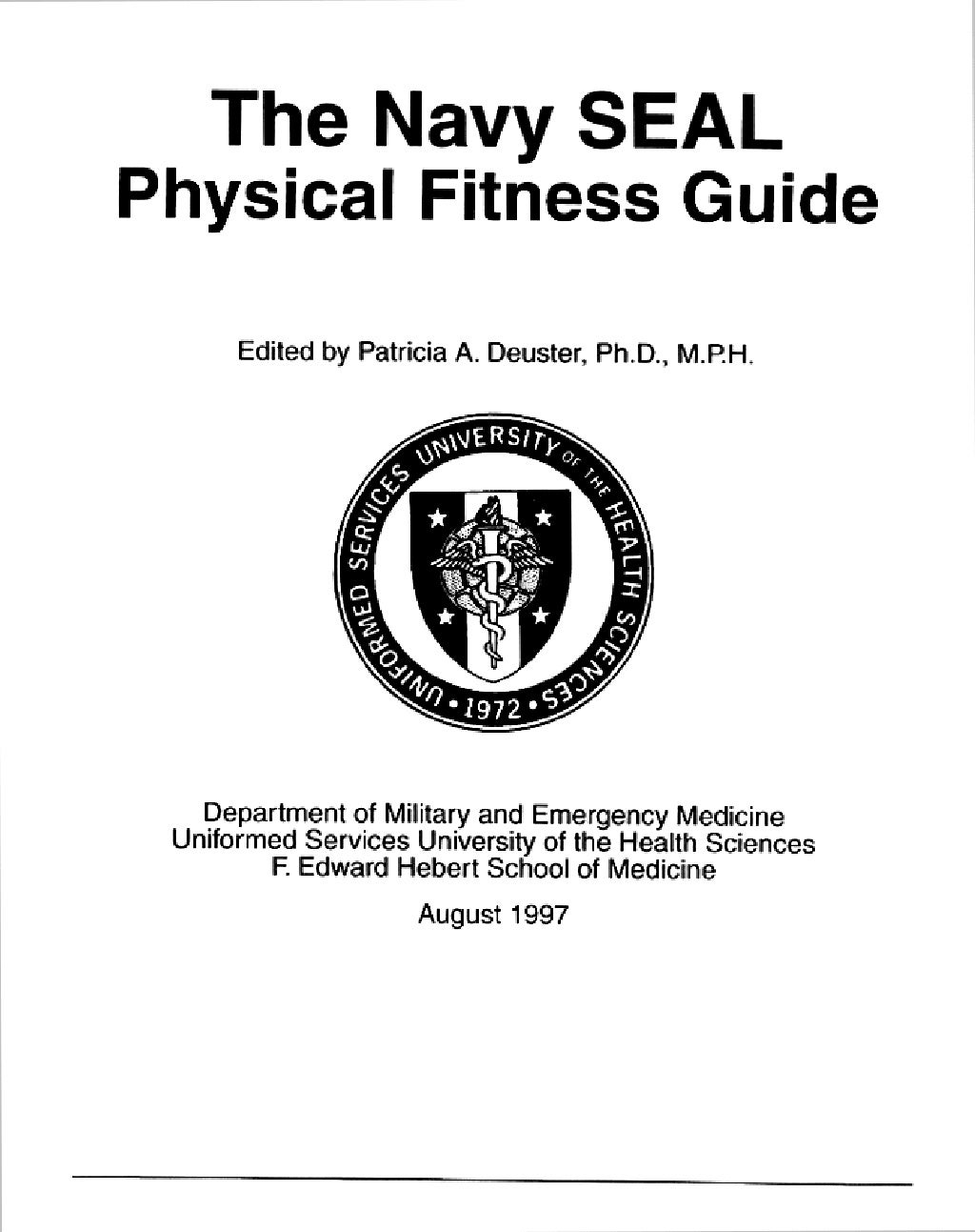 United States Navy Seal Physical Fitness Guide