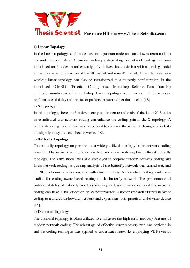 Network coding master thesis