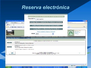 Reserva electrónica 