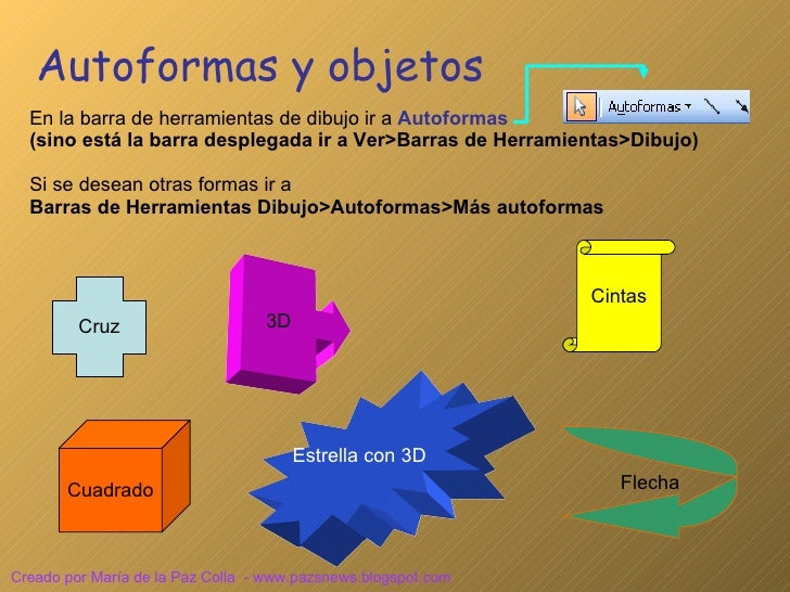 Resultado de imagen para Imágenes y autoformas en power point
