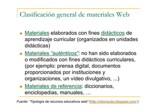 Uso didáctico de los recursos de Internet