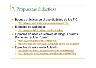 Uso didáctico de los recursos de Internet