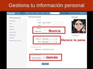 No pongas fotos de otros sin permiso. 