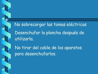 Uso seguro de la electricidad | PPT
