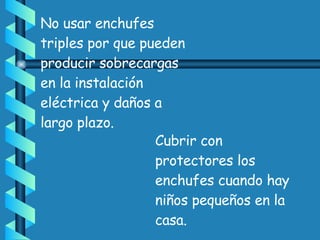 Uso seguro de la electricidad | PPT