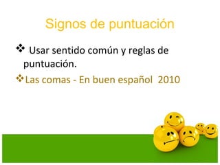 Uso correcto de la coma y el punto | PPT