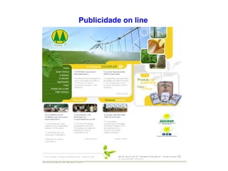 Publicidade on line 