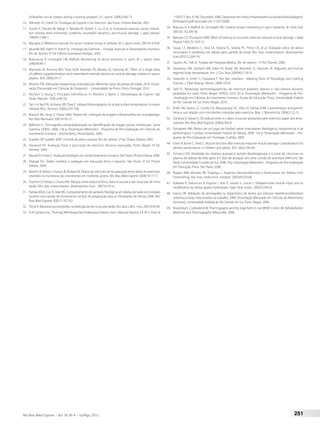 of Brazilian soccer players during a training program. Sci. sports. 2008;23:66-72. 
14. Wilmore JH, Costill DL. Fisiologia do Esporte e do Exercício. São Paulo: Editora Manole, 2001. 
15. Suzuki K, Totsuka M, Nakaji S, Yamada M, Kudoh S, Liu Q et al. Endurance exercise causes interac-tion 
among stress hormones, cytokines, neutrophil dynamics, and muscle damage. J. appl. physiol. 
1999;87:1360-7. 
16. Mougios V. Reference intervals for serum creatine kinase in athletes. Br. j. sports med. 2007;41:674-8. 
17. Mcardle WD, Katch FI, Katch VL. Fisiologia do Exercício – Energia, Nutrição e Desempenho Humano. 
Rio de Janeiro: 5ª Ed. Editora Guanabara Koogan, 2003. 
18. Brancaccio P, Limongelli FM, Maffulli. Monitoring of serum enzymes in sport. Br. j. sports med. 
2006;40:96-7. 
19. Machado M, Antunes WD, Tamy ALM, Azevedo PG, Barreto JG, Hackney AC. Effect of a single dose 
of caffeine supplementation and intermittent-interval exercise on muscle damage markers in soccer 
players. JESF 2009;2:91-7. 
20. Martins FSB. Alterações bioquímicas induzidas por diferentes tipos de provas de triatlo. 2010. Disser-tação 
(Doutorado em Ciências do Desporto) – Universidade do Porto, Porto, Portugal, 2010. 
21. Kitchem S, Young S. Princípios Eletrofísicos. In: Kitchem S, Bazim S. Eletroterapia de Clayton. São 
Paulo: Manole. 1998, p.46-58. 
22. Tan J-H, Ng EYK, Acharya UR, Chee C. Infrared thermography on ocular surface temperature: A review. 
Infrared Phys. Technol. 2009;52:97-108. 
23. Brioschi ML, Yeng LT, Pastor EMH, Teixeira MJ. Utilização da imagem infravermelha em reumatologia. 
Rev Bras Reumatol 2007;47:42-51. 
24. Balbinot LF. Termografia computadorizada na identificação de trigger points miofasciais. Santa 
Catarina: UDESC, 2006. 126 p. Dissertação (Mestrado) – Programa de Pós-Graduação em Ciências do 
movimento humano - biomecânica, Florianópolis, 2006. 
25. Guedes DP, Guedes JERP. Controle do peso corporal. Rio de Janeiro: 2ª Ed. Shape Editora, 2003. 
26. Heyward VH. Avaliação física e prescrição de exercício: técnicas avançadas. Porto Alegre: 4ª Ed. 
Artmed, 2004. 
27. Mauad PJ, Foster C. Avaliação fisiológica do condicionamento humano. São Paulo: Phorte Editora, 2009. 
28. Pitanga FJG. Testes, medidas e avaliação em educação física e esportes. São Paulo: 3ª Ed. Phorte 
Editora, 2004. 
29. Martins B, Veloso J, França JB, Bottaro M. Efeitos do intervalo de recuperação entre séries de exercícios 
resistidos no hormônio do crescimento em mulheres jovens. Rev Bras Med Esporte 2008;14:171-5. 
30. Foschini D; Prestes J, Charro MA. Relação entre exercício físico, dano muscular e dor muscular de início 
tardio. Rev. bras cineantropom. desempenho hum. 2007;9:101-6. 
31. Pazikas MGA, Curi A, Aoki MS. Comportamento de variáveis fisiológicas em atletas de nado sincronizado 
durante uma sessão de treinamento na fase de preparação para as Olimpíadas de Atenas 2004. Rev 
Bras Med Esporte 2005;11:357-62. 
32. Tricoli V. Mecanismos envolvidos na etiologia da dor muscular tardia. Rev. bras. ciênc. mov. 2001;9:39-44. 
33. FLIR Systems Inc., ThermaCAM Researcher Professional Edition User´s Manual. Version 2.8 SR-3, Publ. N 
1 558 071 Rev. A196, December 2006. Disponível em: http://maeresearch.ucsd.edu/kleissl/papers/ 
IR/research.pdf (acessado em 21/07/2009) 
34. Brancaccio P, Maffulli N, Limongelli FM. Creatine kinase monitoring in sport medicine. Br. med. bull. 
2007;81, 82:209-30. 
35. Balnave CD, Thompson MW. Effect of training on eccentric exercise induced muscle damage. J Appl 
Physiol 1993;75:1545-51. 
36. Souza CT, Medeiros C, Silva LA, Silveira TC, Silveira PC, Pinho CA, et al. Avaliação sérica de danos 
musculares e oxidativos em atletas após partida de futsal. Rev. bras cineantropom. desempenho 
hum.2010;12:269-74. 
37. Guyton AC, Hall JE. Tratado de Fisiologia Médica. Rio de Janeiro: 11ª Ed. Elsevier, 2006. 
38. Savastano DM, Gorbach AM, Eden HS, Brady SM, Reynolds JC, Yanovski JA. Adiposity and human 
regional body temperature. Am. J. Clin. Nutr.2009;90:1124-31. 
39. Havenith G; Smith C, Fukazawa T. The Skin Interface - Meeting Point of Physiology and Clothing 
Science. J. Fiber Bioeng. Inform. 2008;1:93-8. 
40. Sehl PL. Respostas termoeregulatórias de meninos púberes obesos e não-obesos durante 
pedalada no calor. Porto Alegre: UFRGS, 2010. 83 p. Dissertação (Mestrado) – Programa de Pós- 
-Graduação em Ciências do movimento humano, Escola de Educação Física, Universidade Federal 
do Rio Grande do Sul, Porto Alegre, 2010. 
41. Knifis FW, Santos LC, Corrêa CA, Albuquerque AC, Filho JF, Dantas EHM. Características antropomé-tricas 
e sua relação com microlesões induzidas pelo exercício. Braz. J. Biomotricity 2008;2:122-31. 
42. Córdova A, Navas FJ. Os radicais livres e o dano muscular produzido pelo exercício: papel dos antio-xidantes. 
Rev Bras Med Esporte 2000;6:204-8. 
43. Fornaziero AM. Efeitos de um jogo de futebol sobre marcadores fisiológicos, bioquímicos e de 
performance. Curitiba: Universidade Federal do Paraná, 2009. 124 p. Dissertação (Mestrado) – Pro-grama 
de Pós-Graduação em Fisiologia, Curitiba, 2009. 
44. Eston R, Byrne C, Twist C. Muscle function after exercise-induced muscle damage: Considerations for 
athletic performance in children and adults. JESF 2003;1:85-96. 
45. Fonseca CER. Atividade da creatina quinase e lactato desidrogenase e o nível de citocinas no 
plasma de atletas de elite após 4-5 dias de duração em uma corrida de aventura (444 km). São 
Paulo: Universidade Cruzeiro do Sul, 2008. 74 p. Dissertação (Mestrado) – Programa de Pós-Graduação 
em Educação Física, São Paulo, 2008. 
46. Rogero MM, Mendes RR, Tirapegui J. Aspectos Neuroendócrinos e Nutricionais em Atletas Com 
Overtraining. Arq. bras. endocrinol. metabol. 2005;49:359-68. 
47. Koikawa N, Nakamura A, Ngaoka I, Aoki K, Sawaki K, Suzuki Y. Delayed-onset muscle injury and its 
modification by wheat gluten hydrolysate. Appl. Nutr. Invest. 2009;25:493-8. 
48. Garcia DR. Validação da termografia no diagnóstico de lesões por esforços repetitivos/distúrbios 
osteomusculares relacionados ao trabalho, 2004. Dissertação (Mestrado em Ciências do Movimento 
Humano), Universidade Federal do Rio Grande do Sul, Porto Alegre, 2004. 
49. Rosenblum J, Liebeskind M. Thermography and the legal field. In: Lee MHM, Cohen JM. Rehabilitation 
Medicine and Thermography. Wilsonville: 2008. 
Rev Bras Med Esporte – Vol. 18, No 4 – Jul/Ago, 2012 251 
