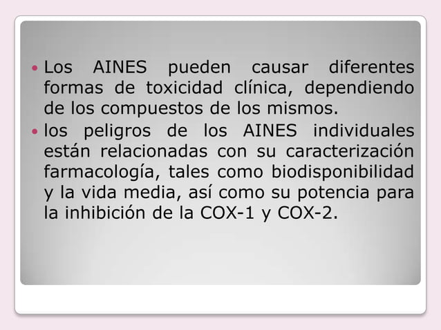 Aines Uso de aines en pacientes con artritis | PPTX | Chemistry | Science