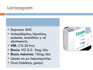 Lorazepam Lozam Precio