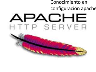 Conocimiento en
configuración apache
 