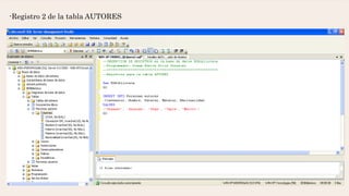 -Registro 2 de la tabla AUTORES
 