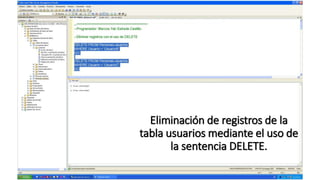 Uso de comandos INSERT, UPDATE y DELETE en bases de datos de SQL Server ...