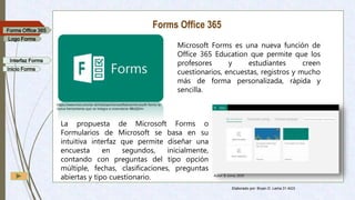 Uso de Microsoft Forms de Office 365