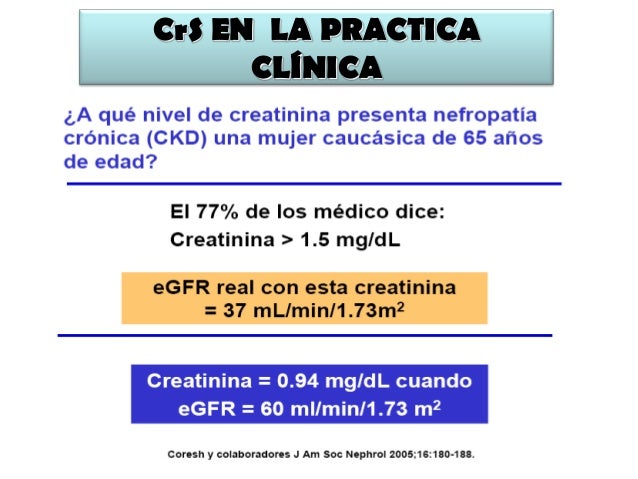 Uso De Formulas Para El Calculo De La Tasa De Filtrado Glomerular