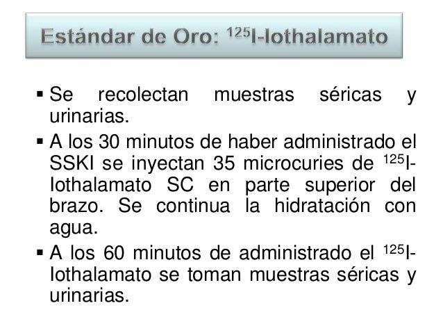 Uso De Formulas Para El Calculo De La Tasa De Filtrado Glomerular