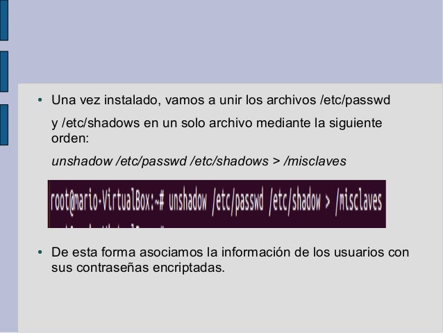 Manual de uso de john the ripper - enasadventures