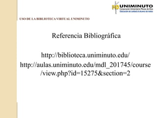 Uso de la biblioteca virtual | PPTX