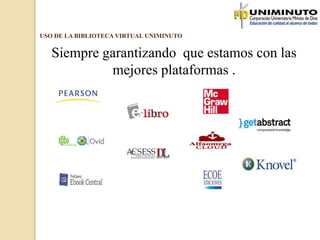 Uso de la biblioteca virtual | PPTX