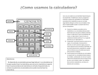 Uso de la calculadora | DOCX