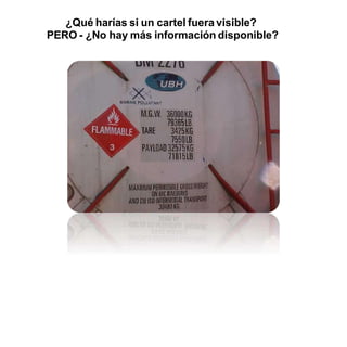 ¿Qué harías si un cartel fuera visible?
PERO - ¿No hay más información disponible?
 