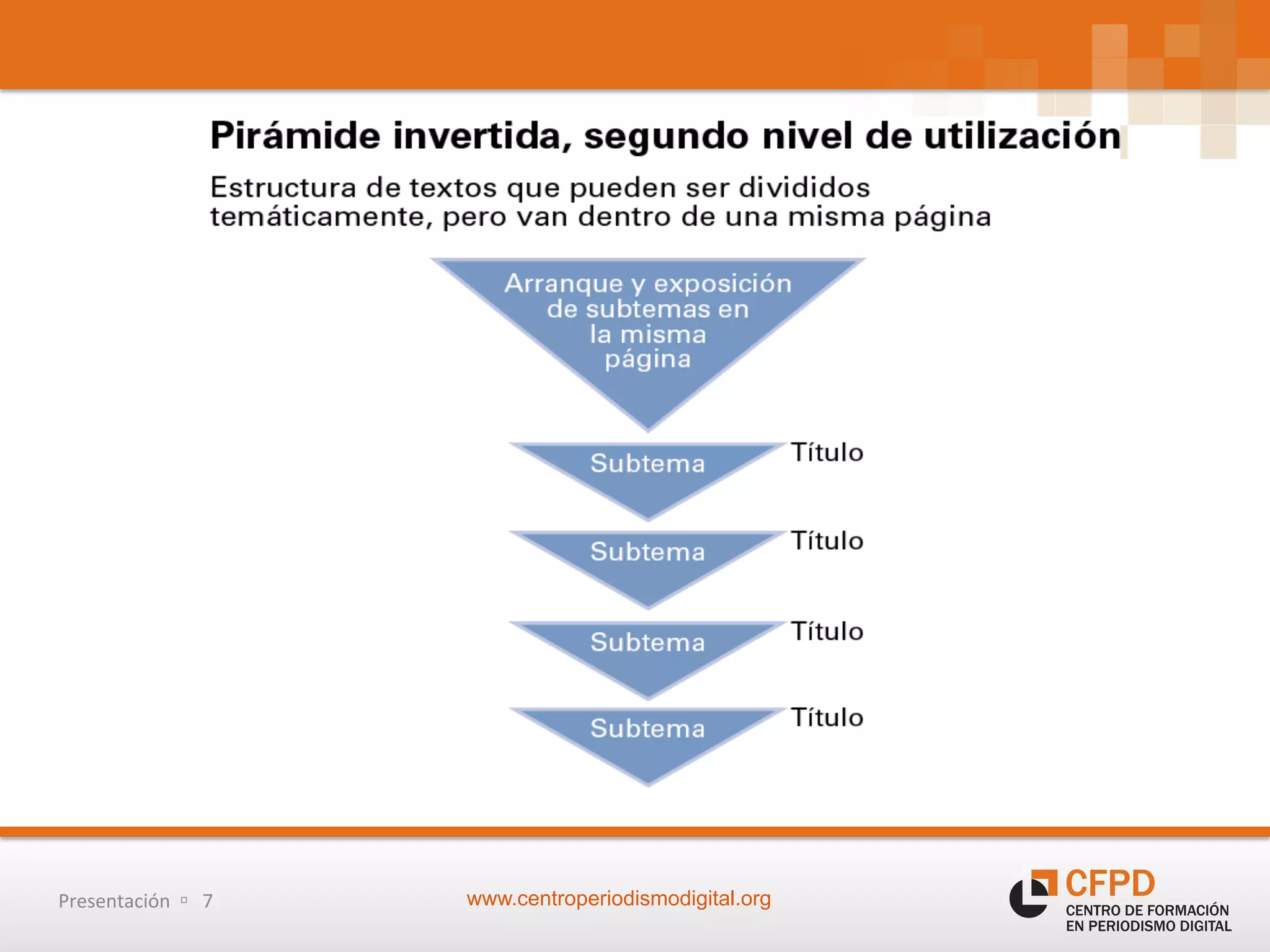 Pyramid Invertida Uso de la piramide invertida en la web | PDF