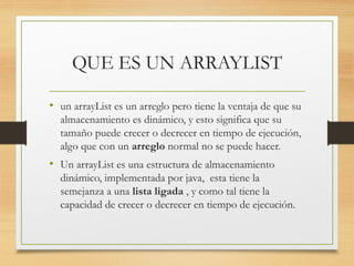 arraylist in java | pptx Images High Quality Grahic USO DEL ARRAYLIST PROGRAMACION JAVA.pptx