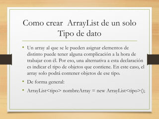 USO DEL ARRAYLIST PROGRAMACION JAVA.pptx