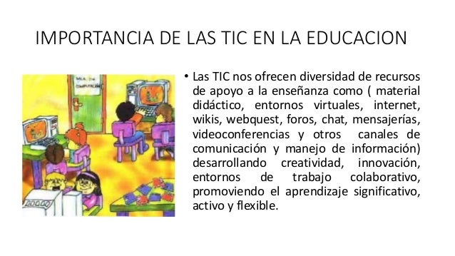 Uso de las tic en la educacion