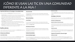 El Impacto de las TIC en la Sociedad: Salud, Educación y Comunidad | PPTX